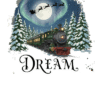 Christmas T-Shirt Men The Polar Express "Dream" Black 100% Cotton S-3XL