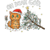 Christmas T-Shirt Men Oh Dear God! Cat Black 100% Cotton S-3XL