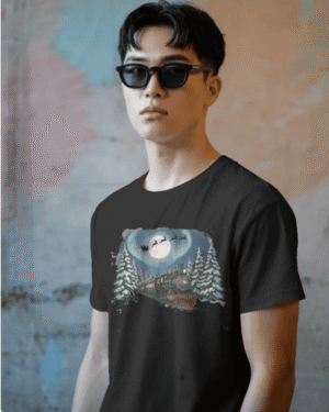 Christmas T-Shirt Men The Polar Express "Dream" Black 100% Cotton S-3XL