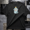 T-Shirt Men Cute Sheep and Chick Black 100% Cotton S-3XL